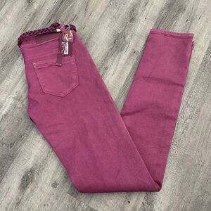 R. Display Denim Womens Low Rise Purple Skinny Jeans Size 6 EUR 38 Stretch NEW
